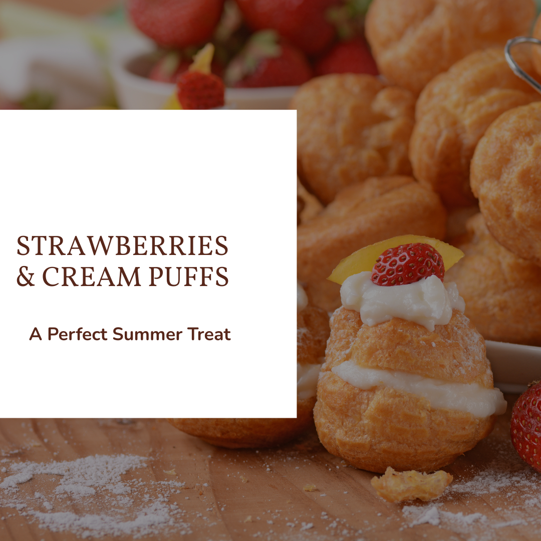 Strawberries & Cream Puffs