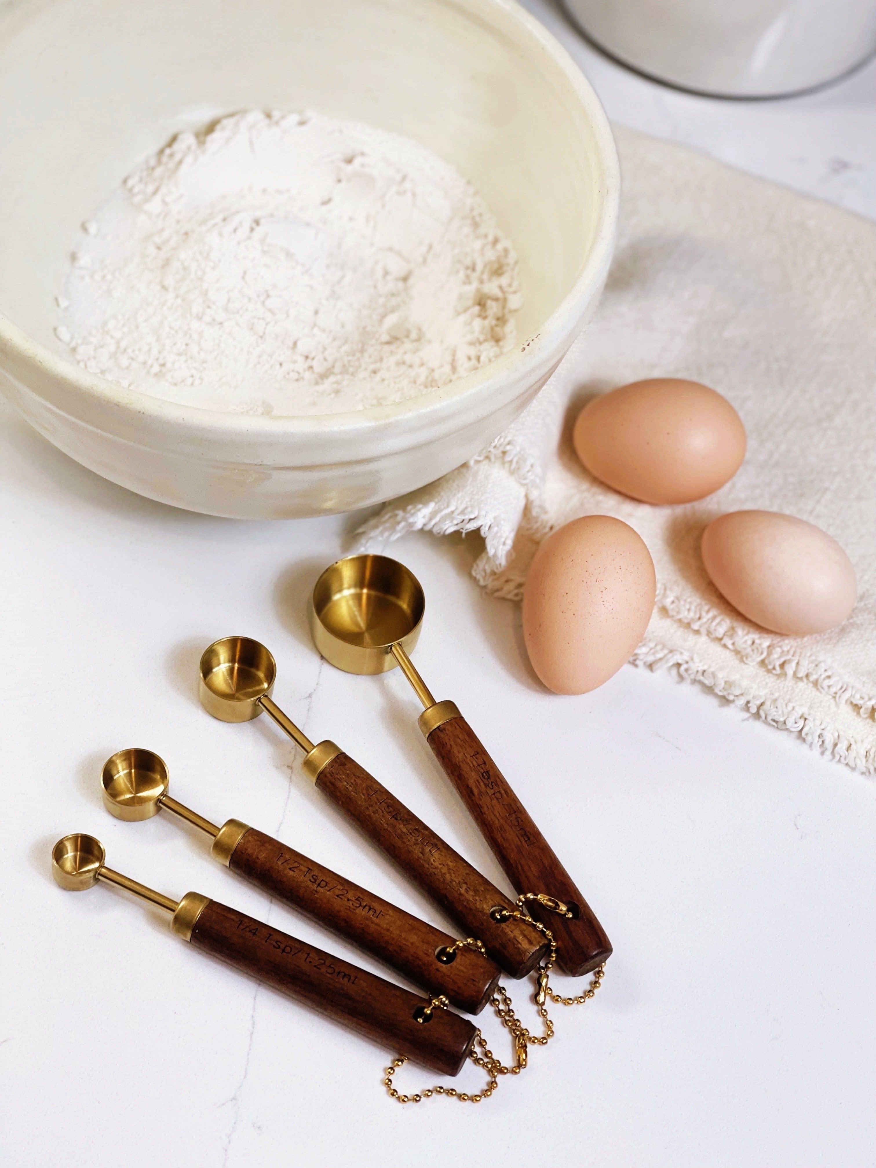 Gold Stainless Measuring Spoon Set