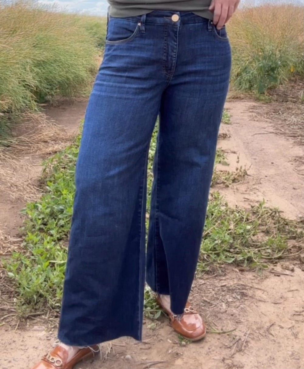Meg High Rise Fab Ab Wide Leg Jean