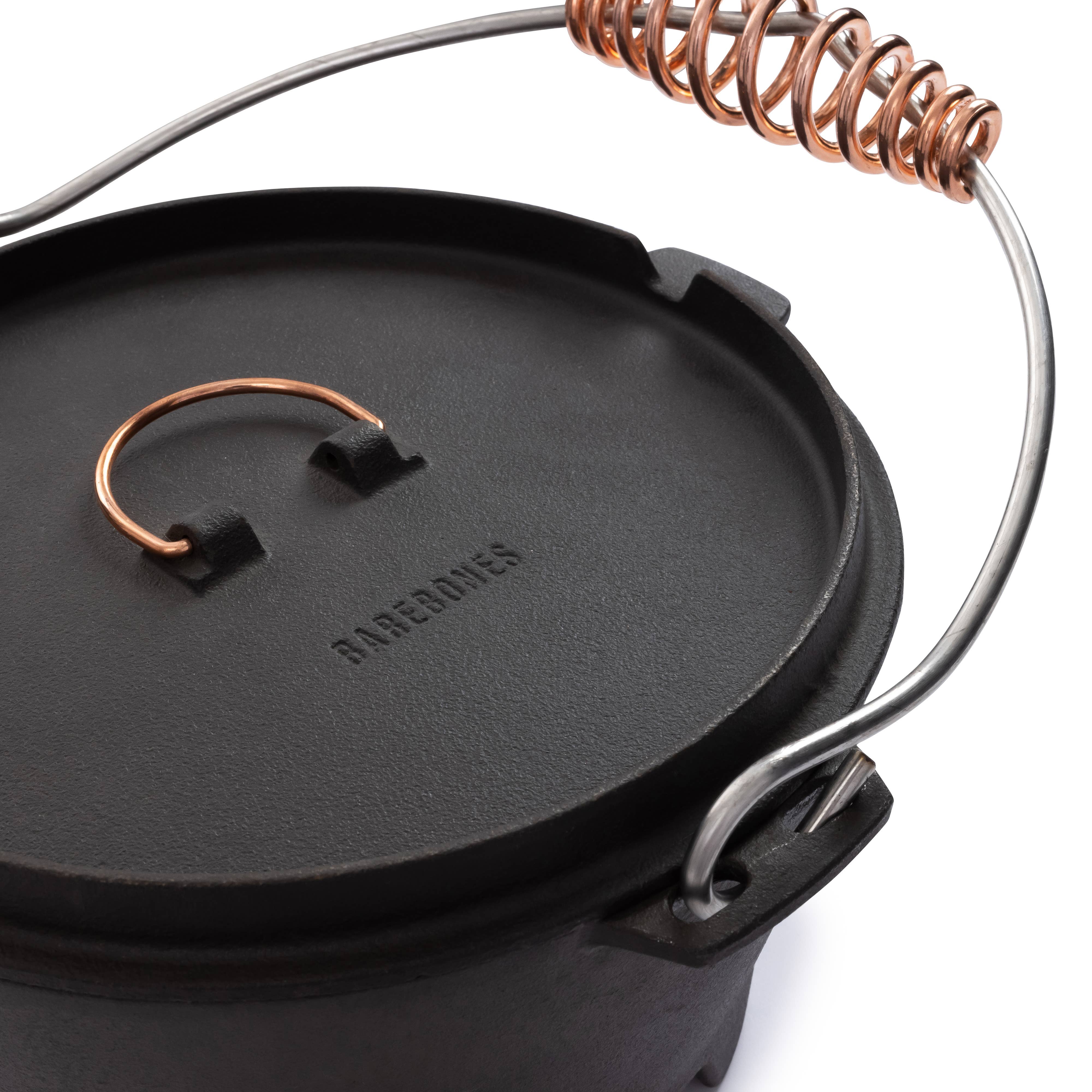 Polished Cast Iron Dutch Oven 4 QT