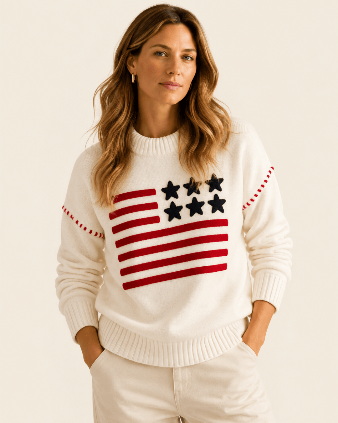 The Americana Sweater - - Wendi's Market