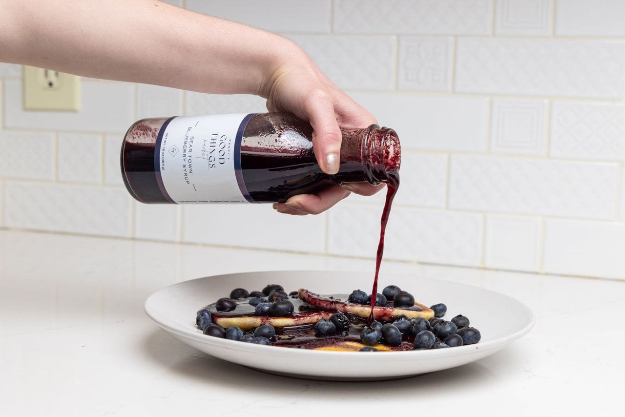 breakfast syrup, blueberry syrup