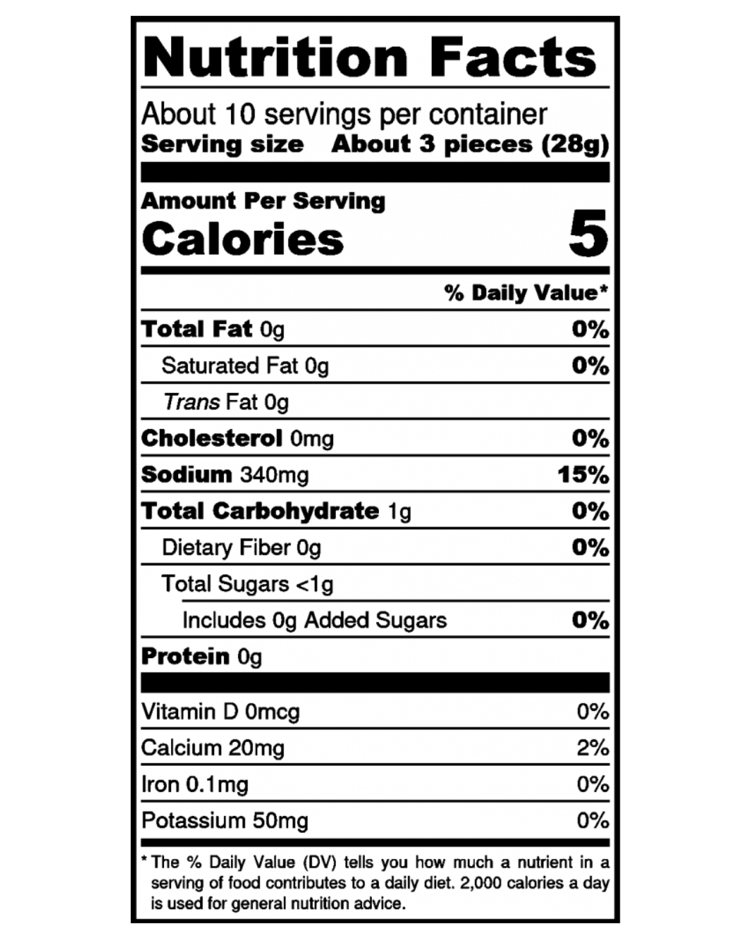 ingredients for big dill pickle spears