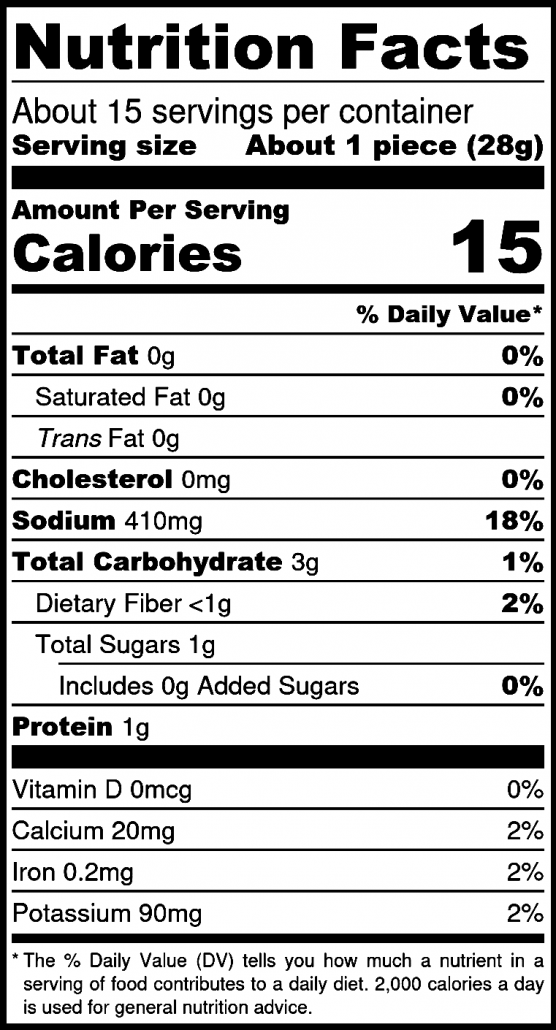 ingredients for North Farm Pickles, Wendi's Good Things Market