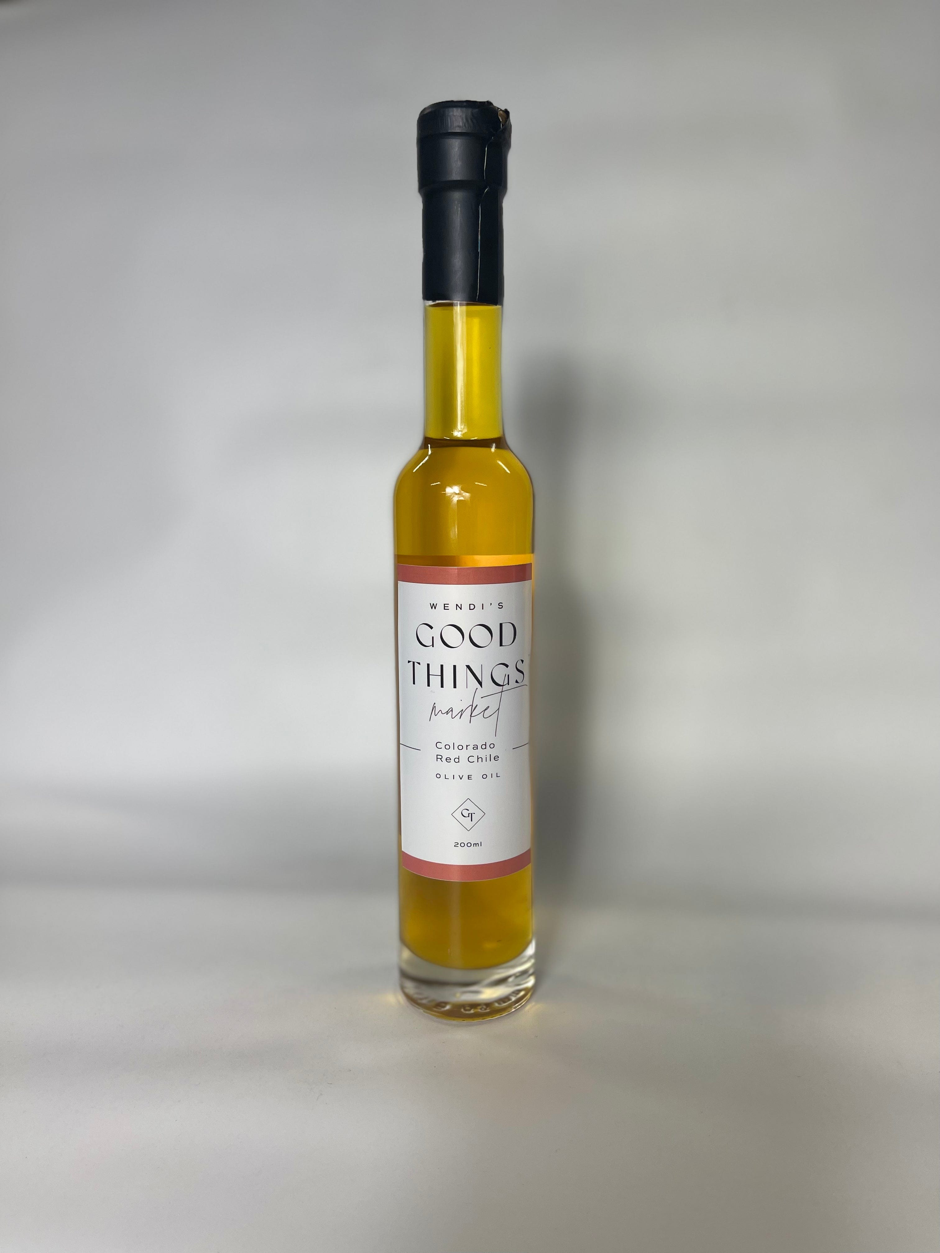 Red Chile olive oil, Wendi's Good Things Market