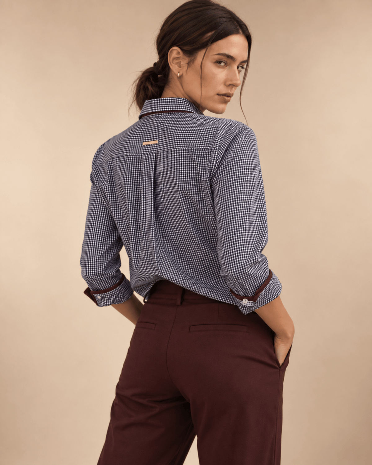 Icon Gingham Button-Up