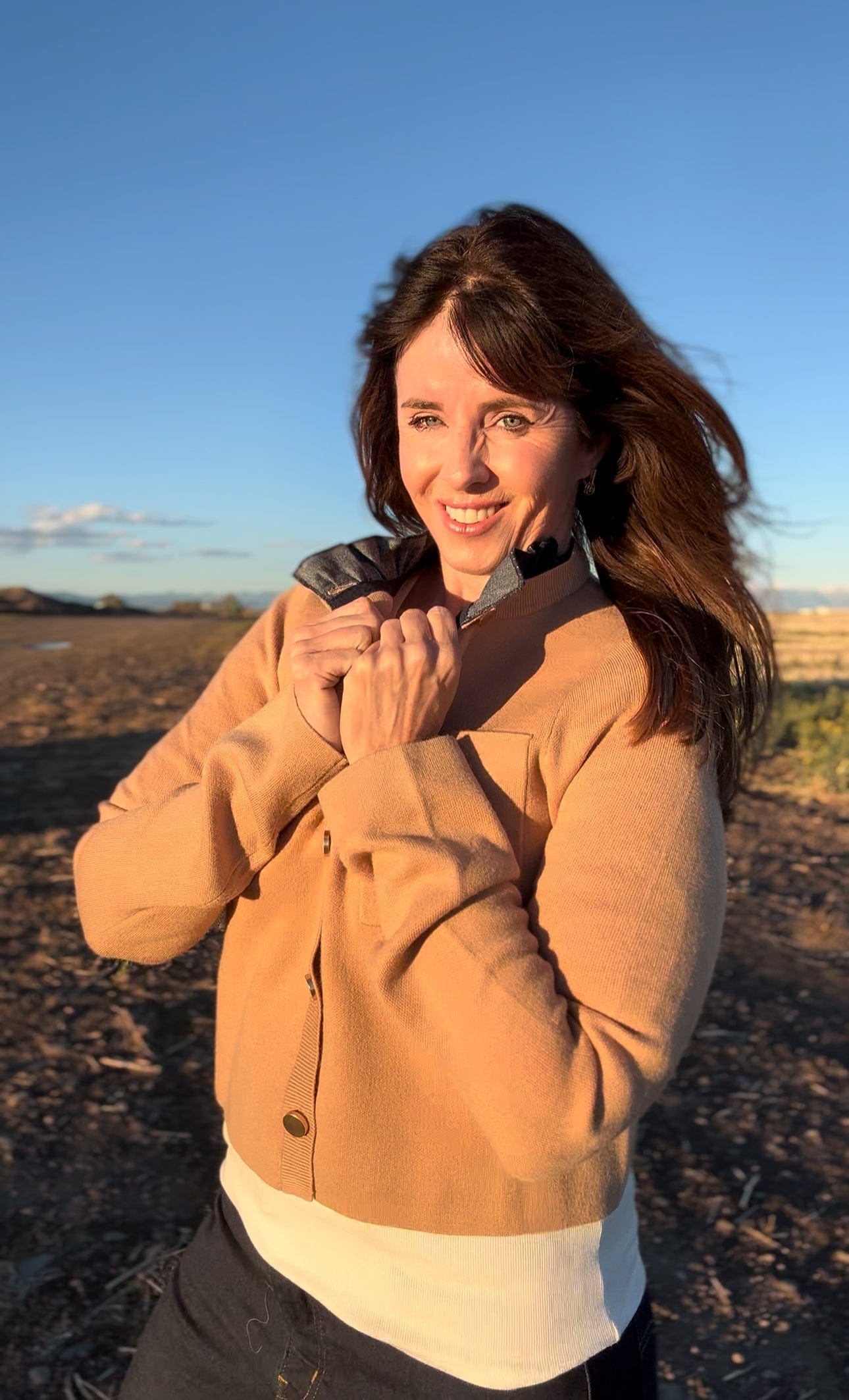 Manor Cardigan in Chestnut - The Atelier Collection