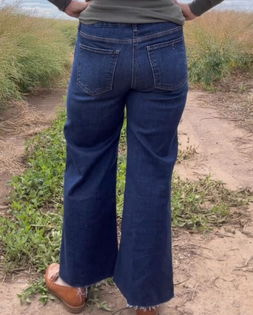 Meg High Rise Fab Ab Wide Leg Jean
