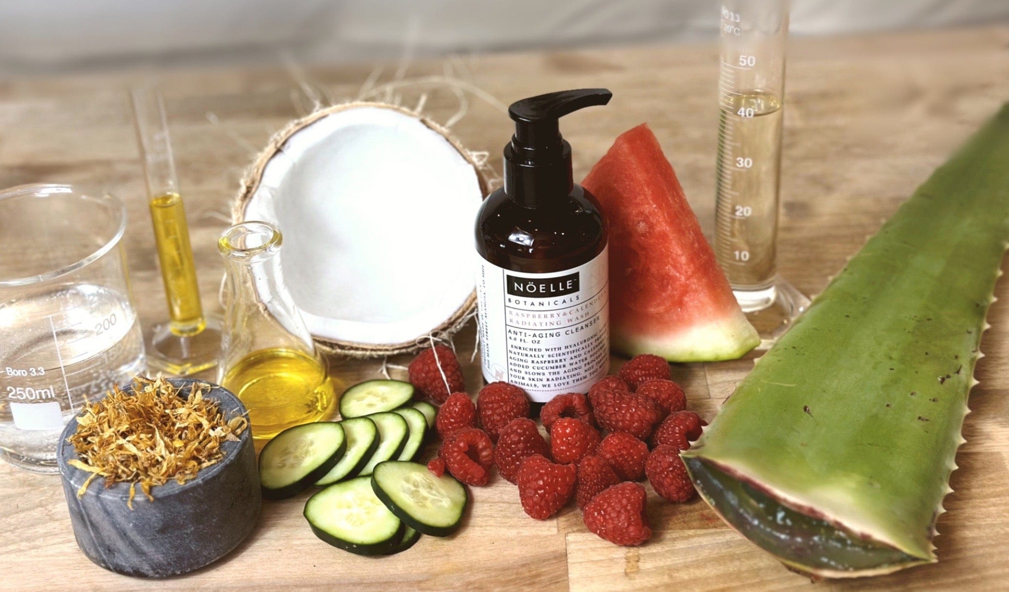 Raspberry + Calendula Radiating Wash