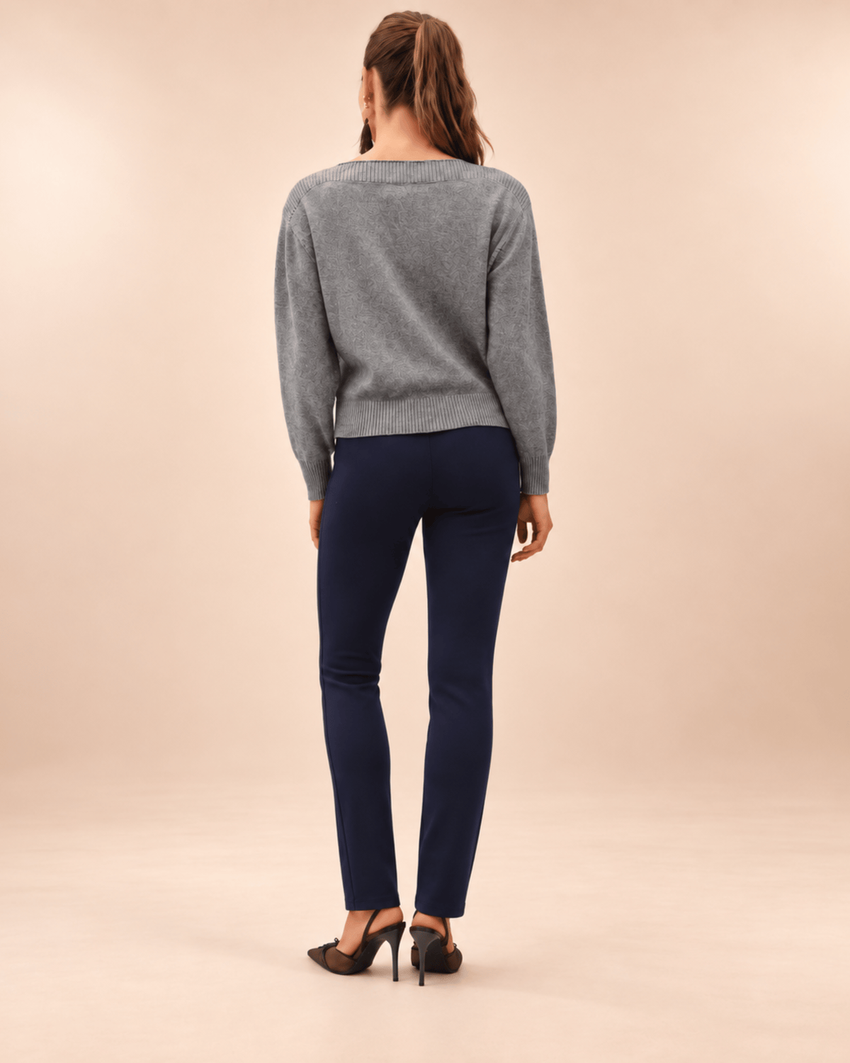 The Boatneck Sweater – Heather Grey