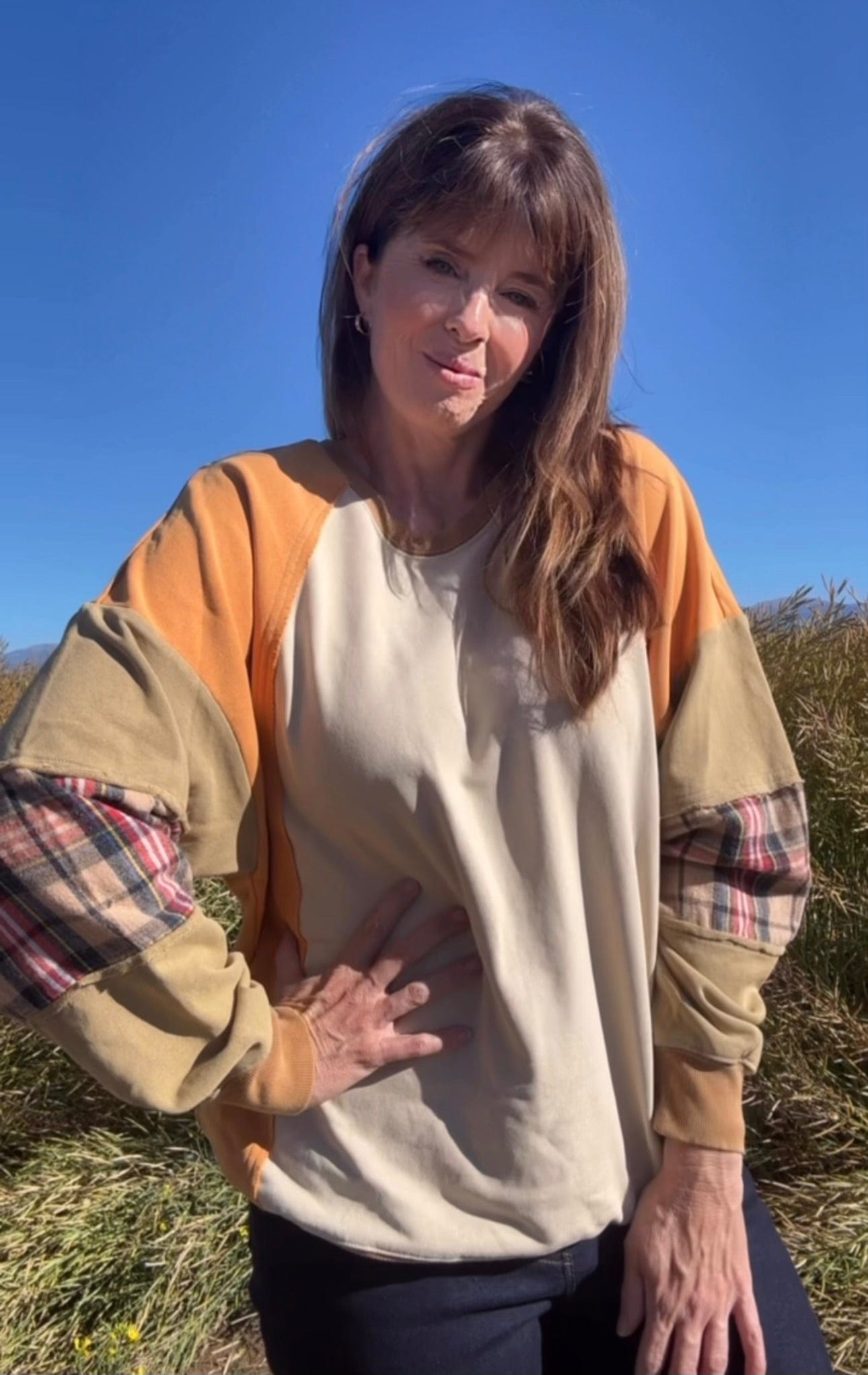 The Briarton Sweater -  A Playful Patchwork of Fall Color