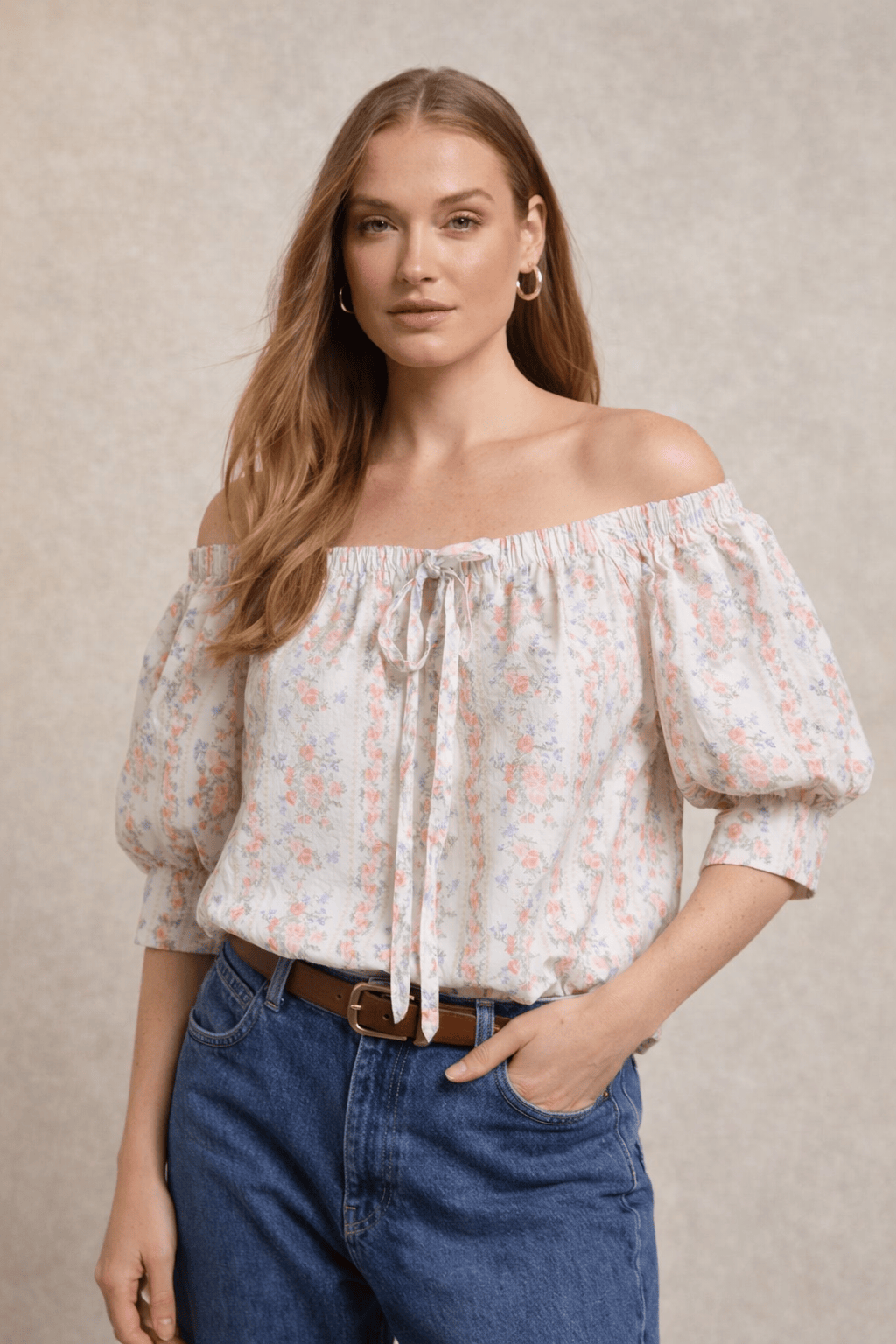 The Wrenley Blouse - Blush