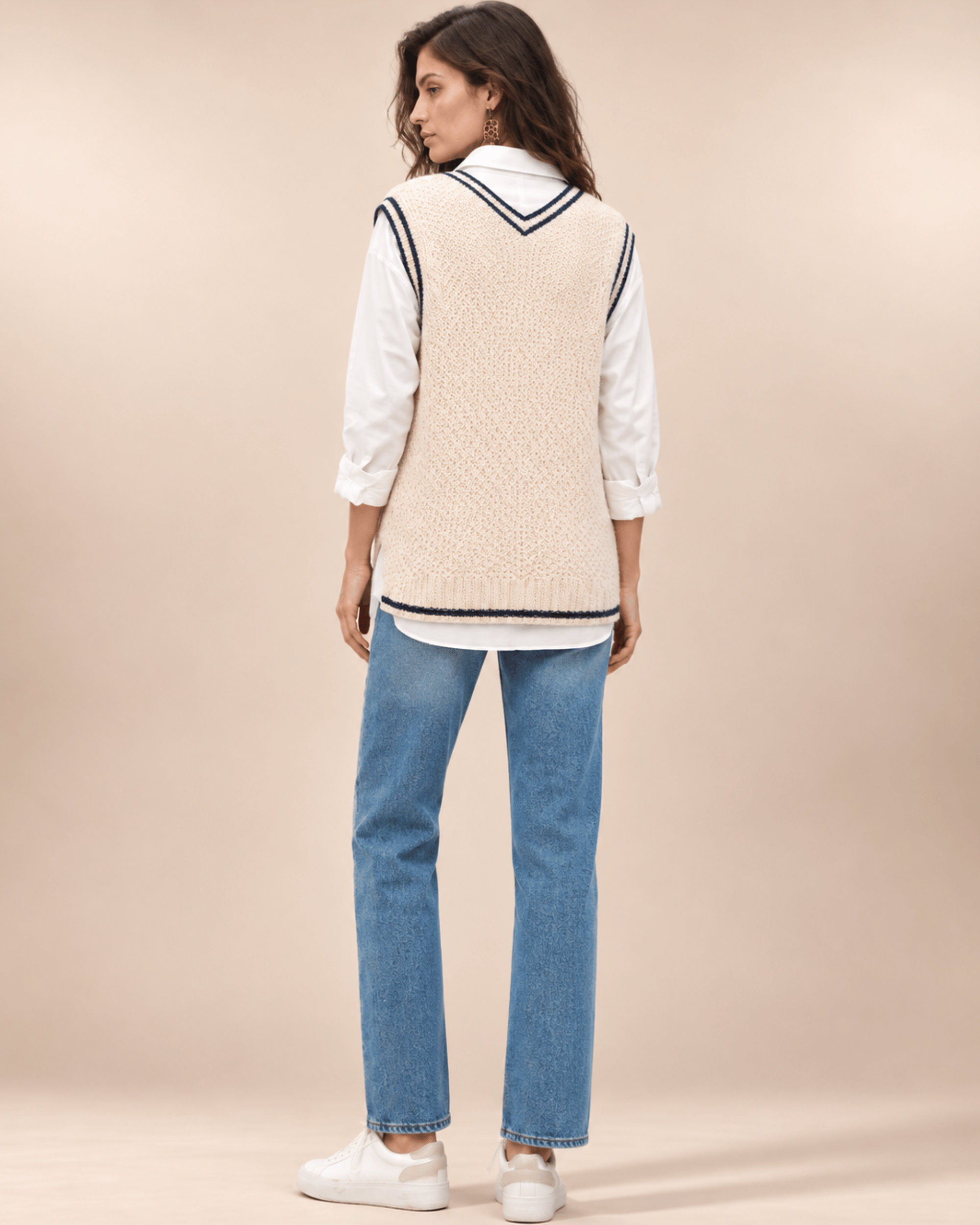 Varsity Vest – Natural