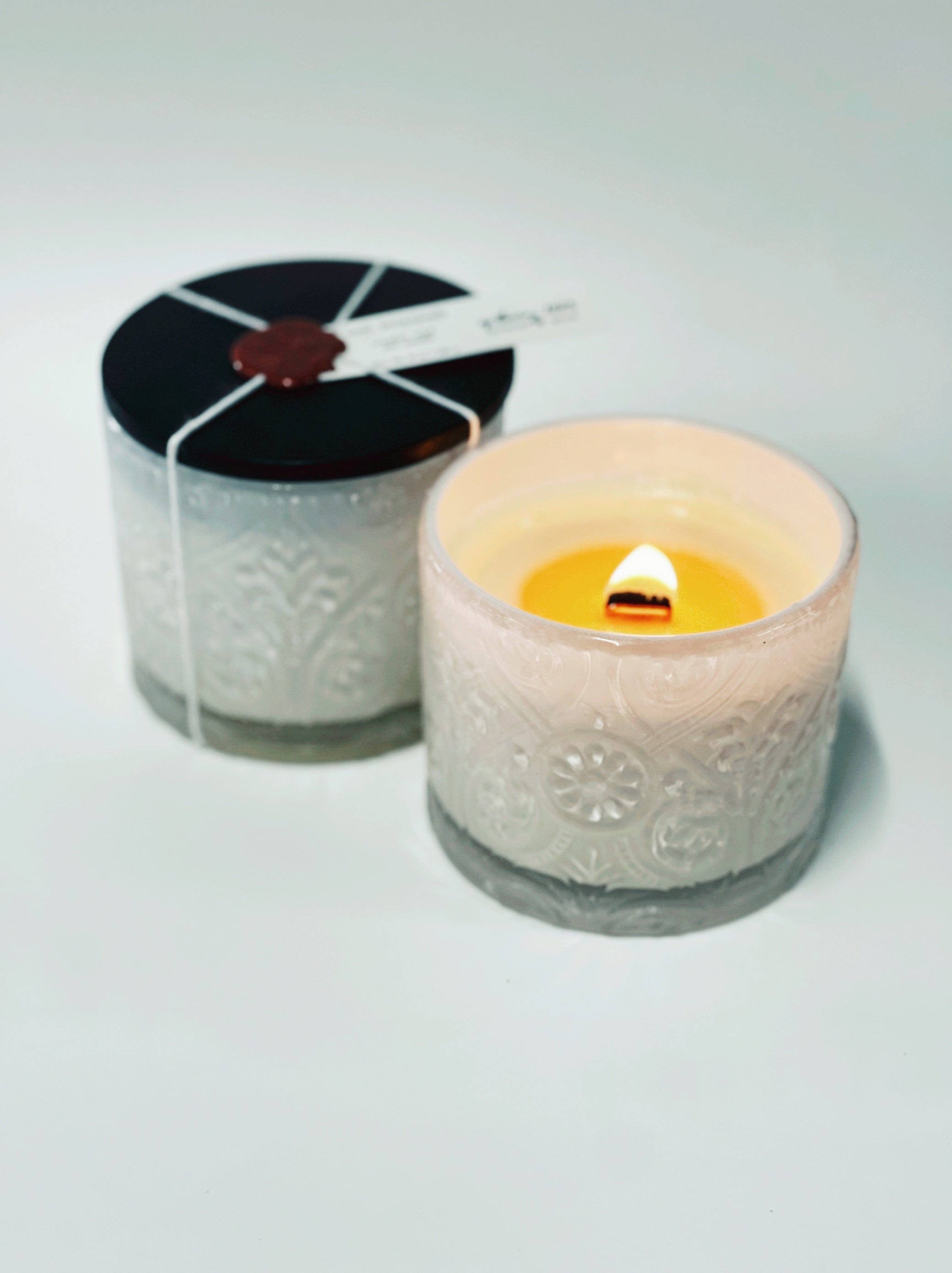 Jasmine & scented plum candle, soy wax candle, Wendi's Good Things Market