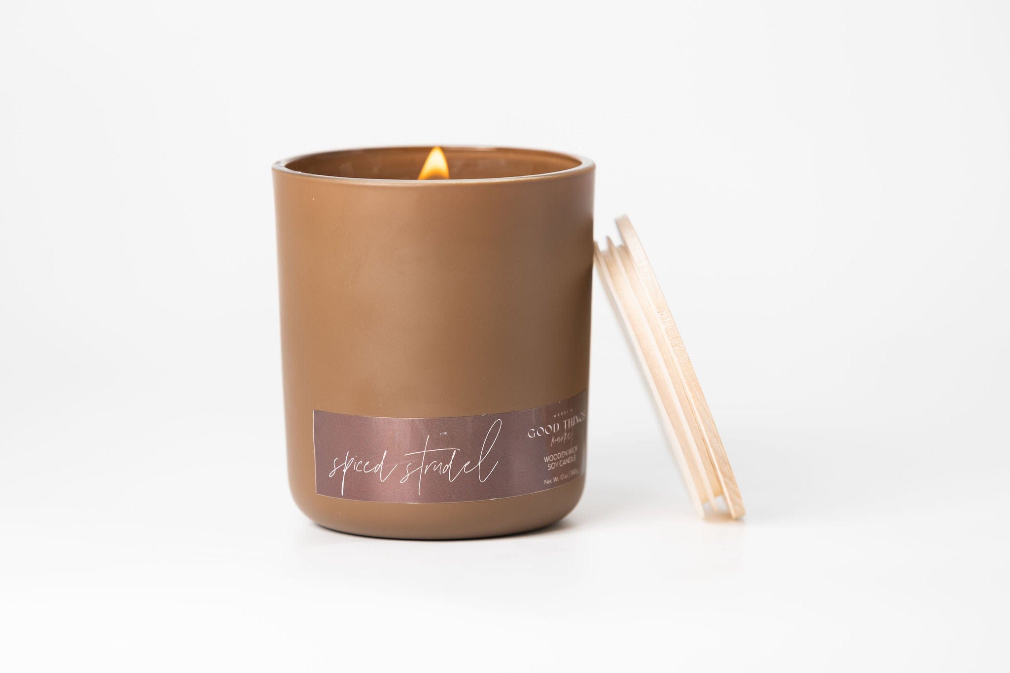 spiced strudel soy candle, Wendi's Good Things Market, made in Colorado