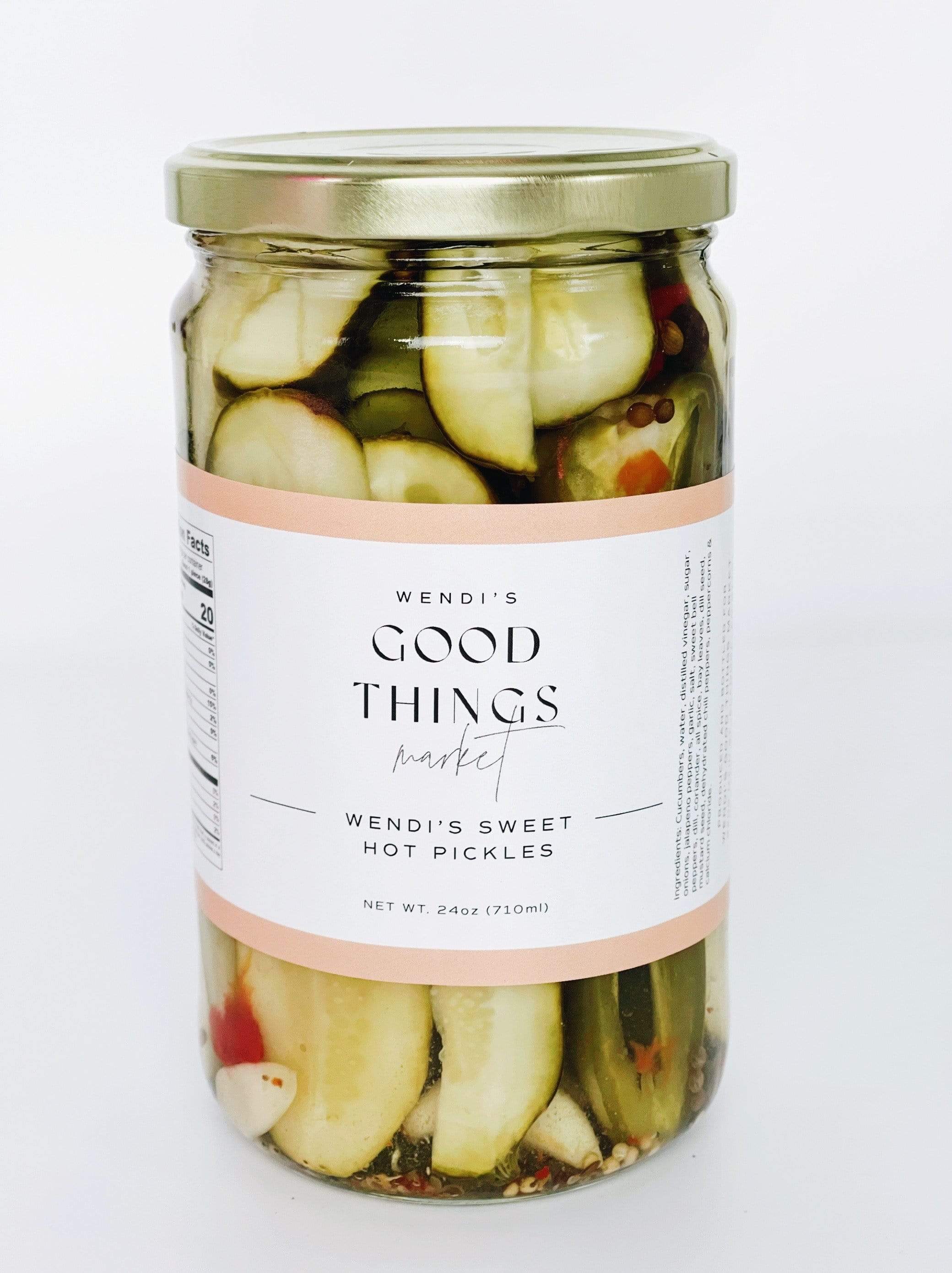 Wendi's Hot Sweet Pickles-[variant_title]-Wendi's Good Things Market